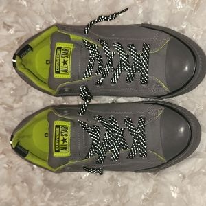 Converse, Size 8.5, Gray, Unisex